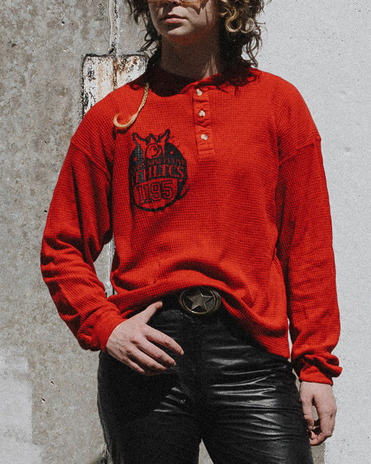 1195 ATHLTCS. | Varsity Thermal (RED)