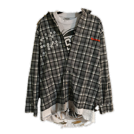 [BB] 𝘟𝘓 // Eclipsed Tartan // T-Shirt/Flannel Hybrid