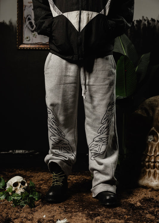 V2 Symmetry Baggy Sweats (Grey/Black)