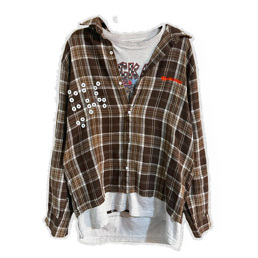 [BB] 𝘓 // Baroque Tartan // T-Shirt/Flannel Hybrid